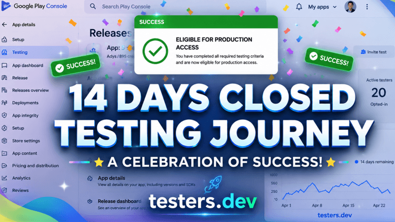 How to Pass Google Play 14-Day Closed Testing